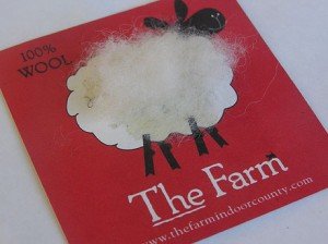 business card with wool