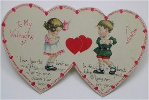 valentines postcard